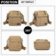 Khaki pánská praktická crossbody taška přes rameno Matthew