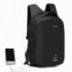 Černý bezpečnostní voděodolný batoh s USB portem Conor