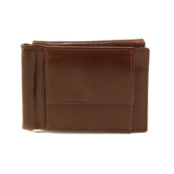 Tmavo hnedá pánska kožená peňaženka Miles
