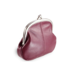 Vínová dámska rámová minipeňaženka Isabella