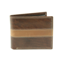 Hnedá pánska kožená luxusná peňaženka Abelard