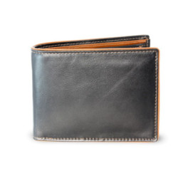 Čierno hnedá pánska kožená peňaženka Marston