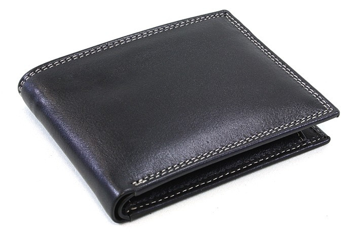 Čierna kožená elegantná peňaženka Gaynor