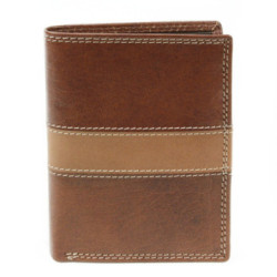 Hnedá pánska kožená luxusná peňaženka Jenifer