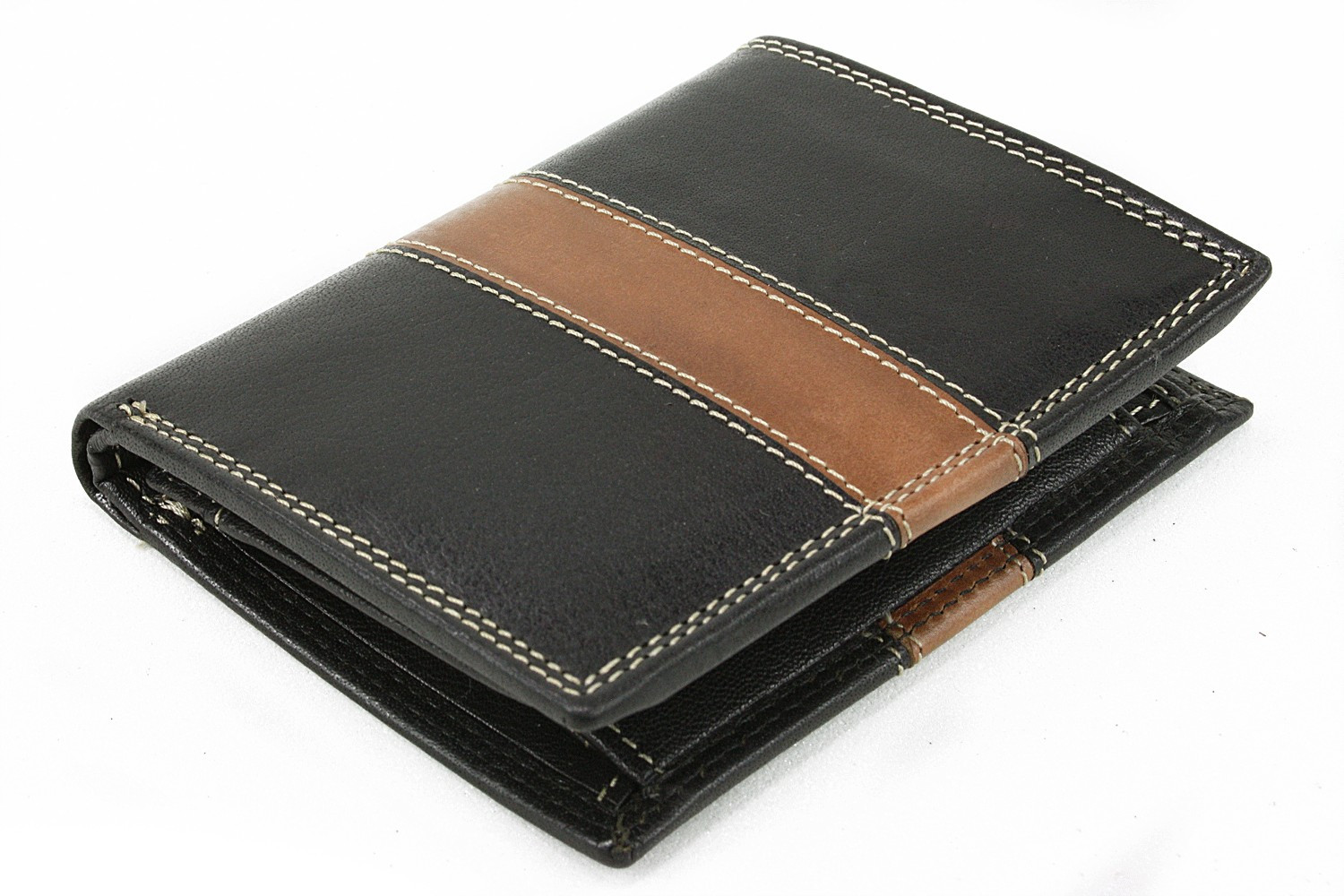Čierna pánska kožená luxusná peňaženka Jenifer