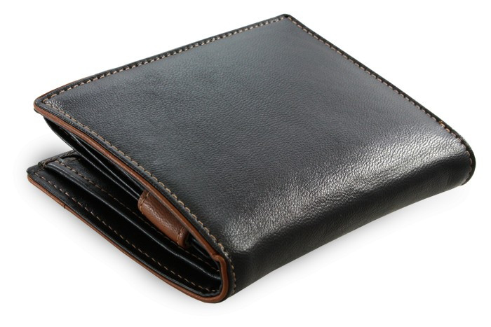 Čierno hnedá pánska kožená peňaženka s vnútornou zápinkou Jennie