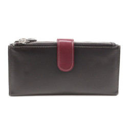 Veľká kožená čierna peňaženka so zápinkou Sophia