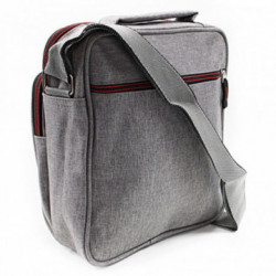 Svetlosivá pánska praktická crossbody taška Abdon