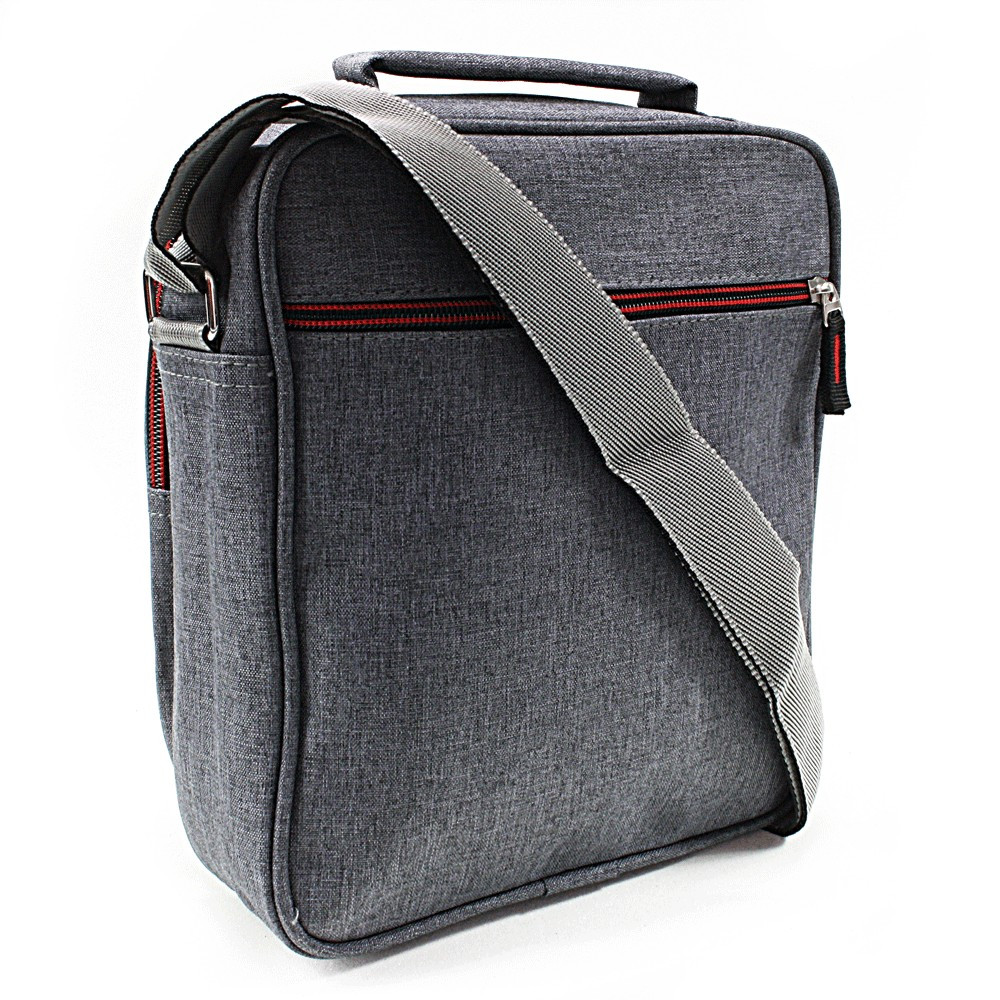 Tmavě šedá pánská praktická crossbody taška Abdon