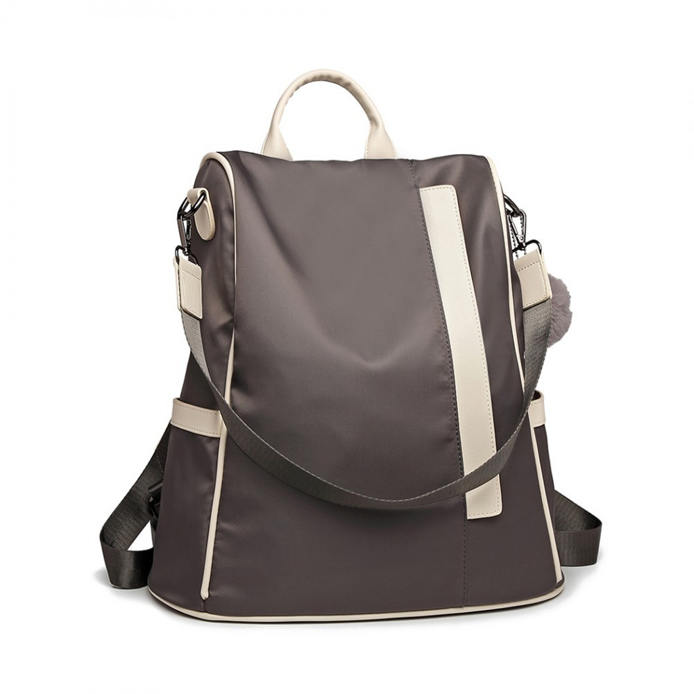 Sivý originálny moderný batoh/kabelka Bradyn