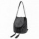 Černý dámský batoh / kabelka s lebkami Daan