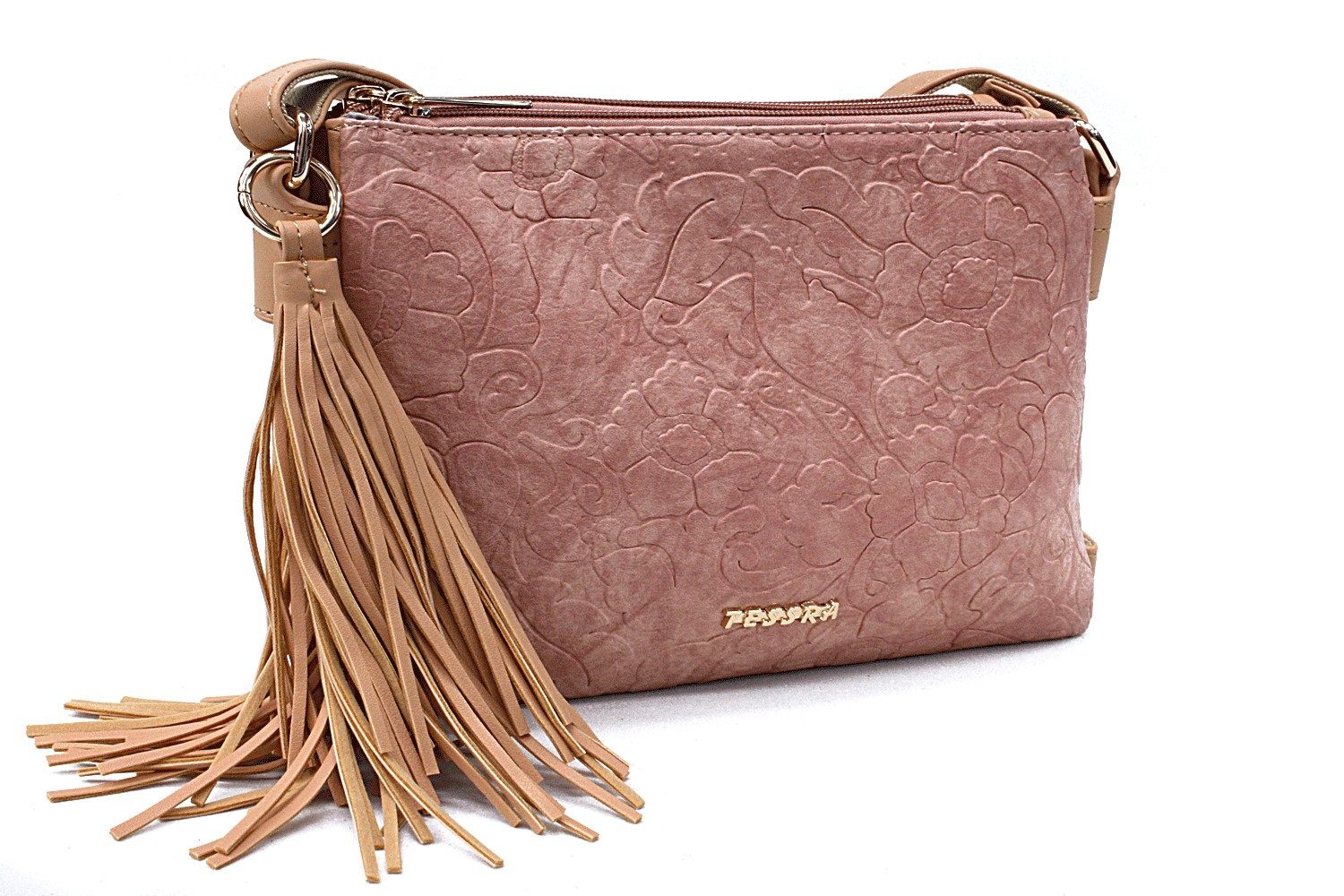 Růžová netradiční crossbody dámská kabelka Pansy