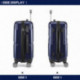 Tmavě modrý cestovní set kufrů 3 v 1 Jamin