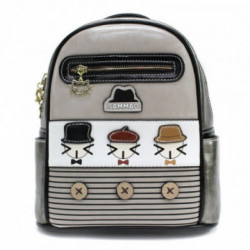 Béžový originálny farebný dámsky batoh s motívom Aubrianna