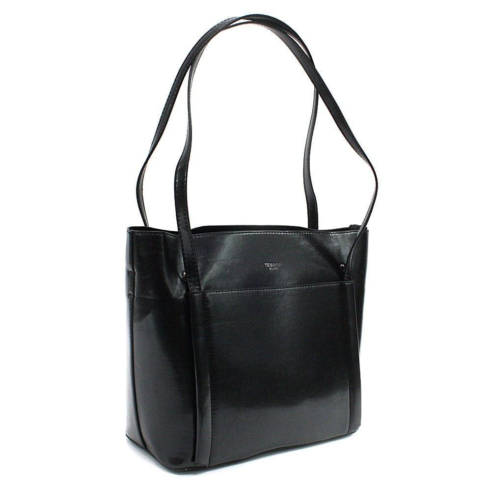 Čierna dámska luxusná kabelka do ruky aj cez rameno Richerre