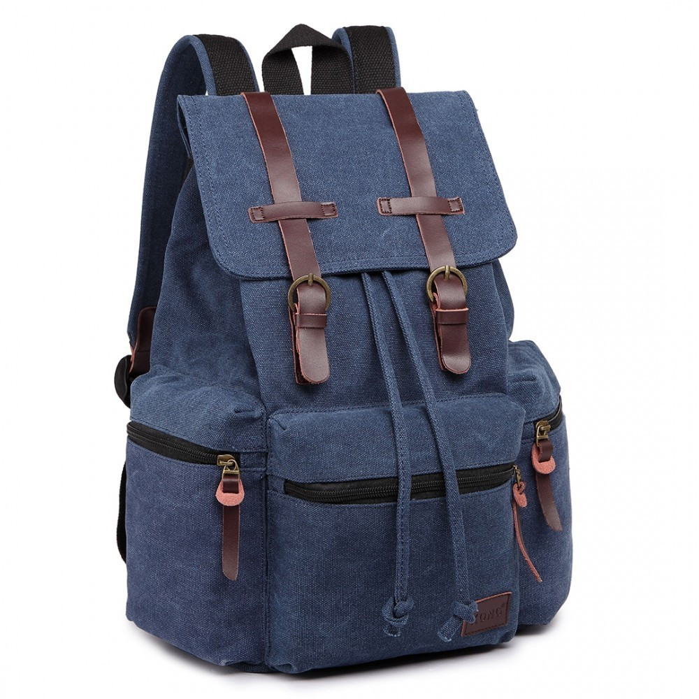 Modrý praktický kvalitný batoh Gotlen