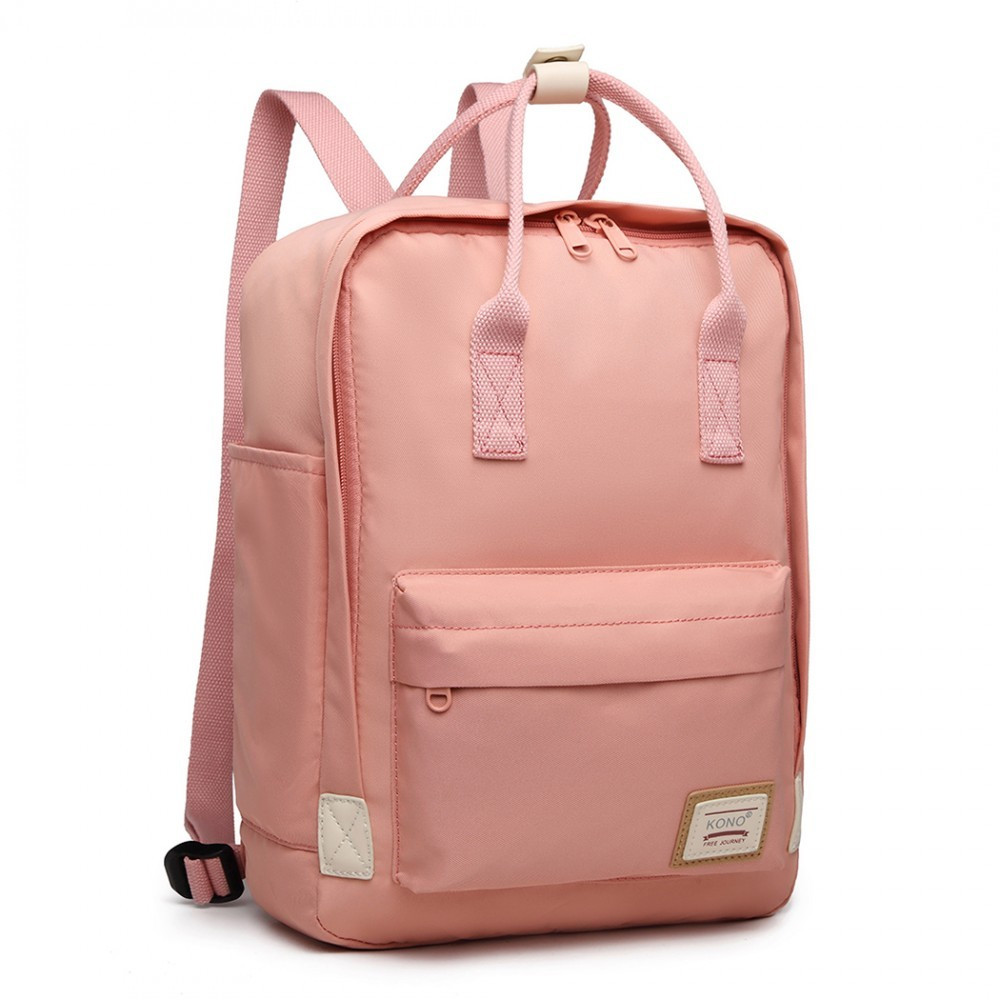 Ružový elegantný nepremokavý batoh na notebook Herve