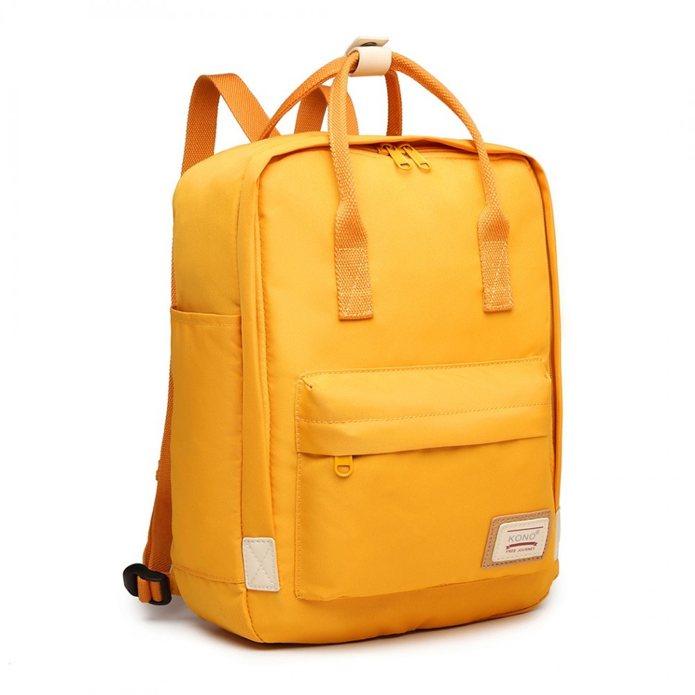 Žltý elegantný nepremokavý batoh na notebook Herve
