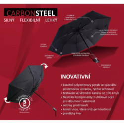 Tmavozelený dámsky plochý skladací dáždnik Ador