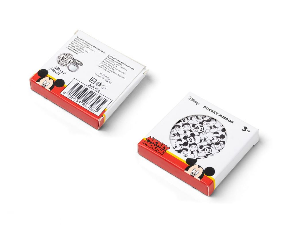 Kulaté kapesní zrcátko s motivem Mickey