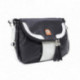 Černošedá klopnová dámská kabelka s výrazným designem Gaetana