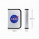 Stříbrný zipový školní penál pro kluky s motivem NASA