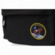 Černý zipový neoprenový školní batoh pro kluky s motivem NASA