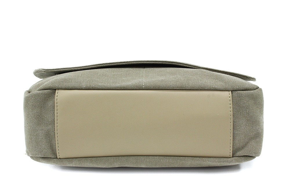 Hnědozelená látková crossbody taška s hvězdou Jeremiah