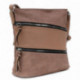 Růžová dámská zipová crossbody kabelka Adilene