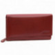 Tmavě červená klopnová elegantní dámská peněženka Makayla