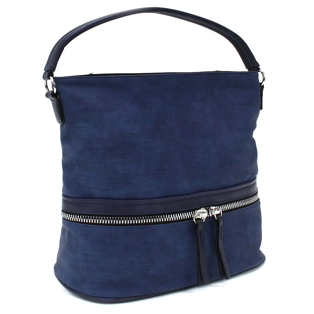 Tmavě modrá moderní crossbody kabelka Lucrece