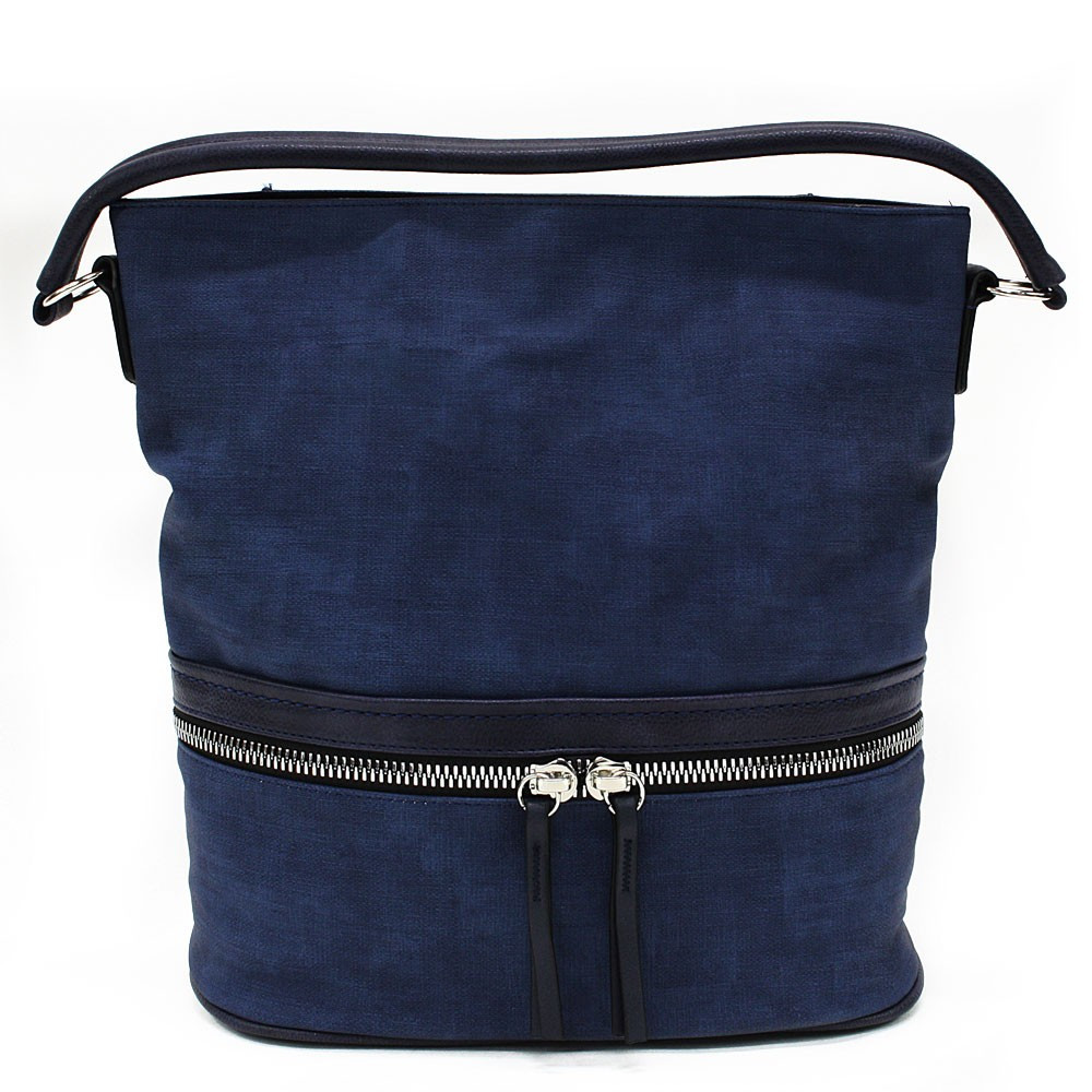 Tmavě modrá moderní crossbody kabelka Lucrece