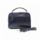 Tmavě modrá dvouzipová dámská kufříková kabelka do ruky Berenice