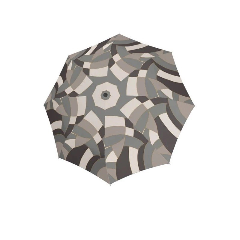 Šedý skladací plne automatický dámsky dáždnik Abital