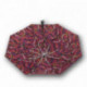 Růžový barevný mechanický skládací dámský deštník Alivia