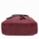Vínově červený dámský klopnový batoh s přední kapsou Adreea