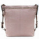 Světle růžová moderní dámská zipová crossbody kabelka Nancie
