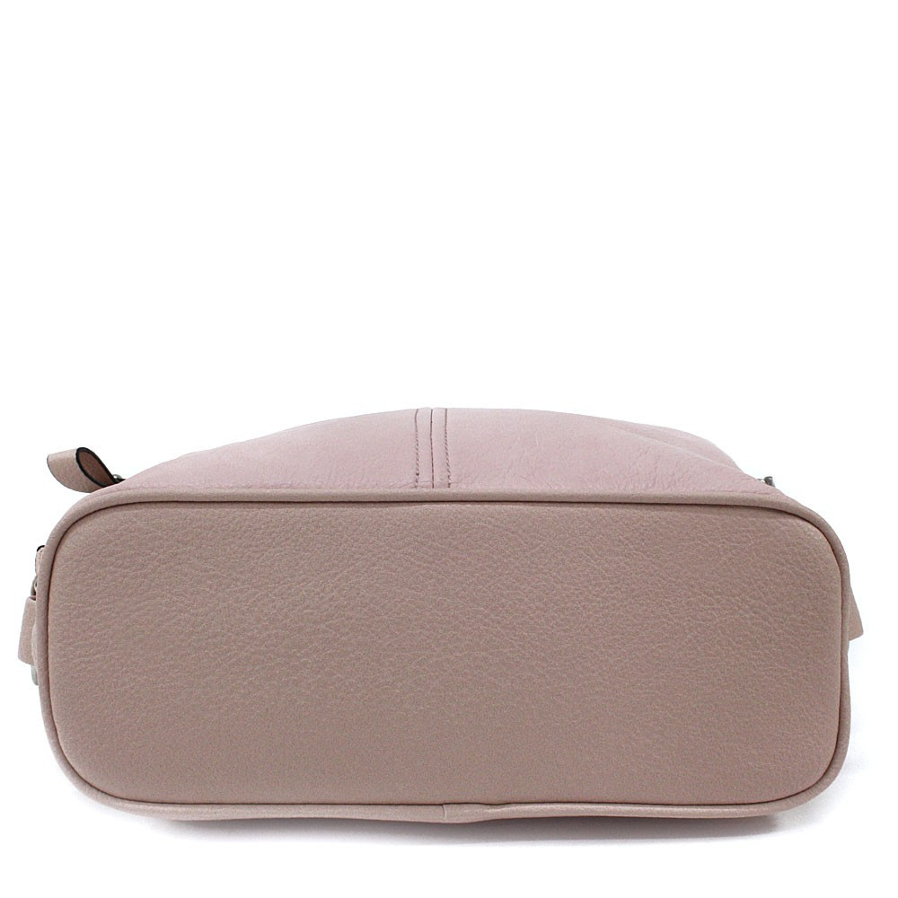 Světle růžová moderní dámská zipová crossbody kabelka Nancie