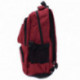Červený studentský prostorný zipový batoh Maxton