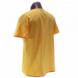 Žlté pánske tričko s okrúhlym výstrihom Ashton