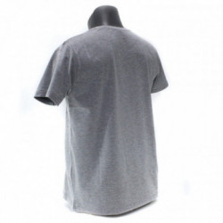 Šedé pánske tričko s okrúhlym výstrihom Ashton