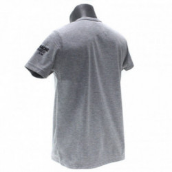 Sivé pánske tričko s gombíkmi Kolton