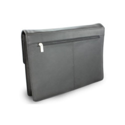 Čierna manažérska klopnová spisovka z pravej kožeMilo