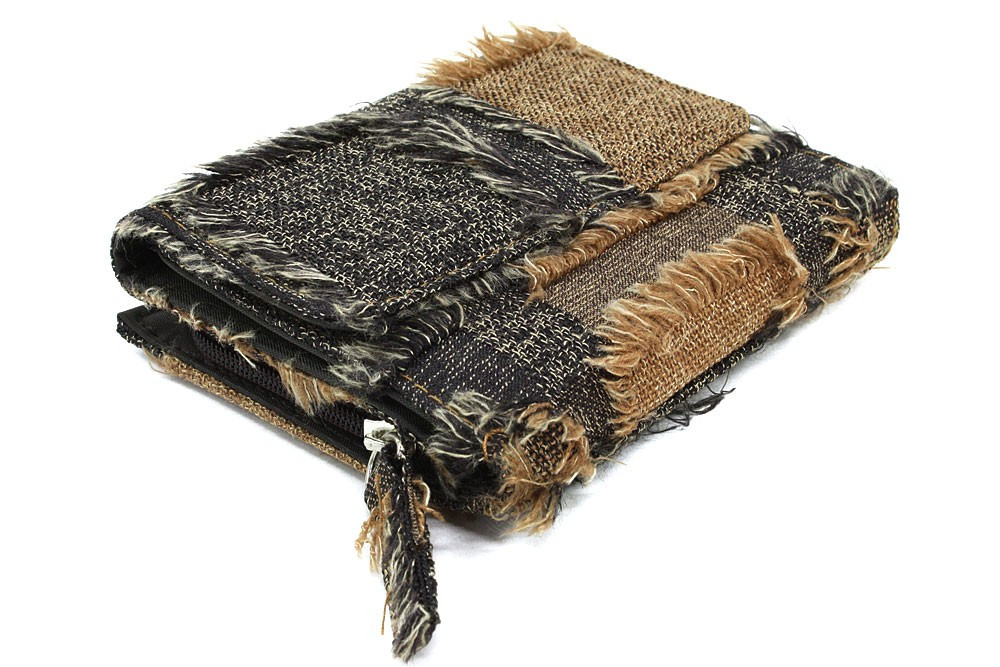 Hnedá textilná peňaženka Cearra