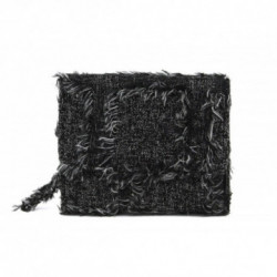 Sivočierna textilná peňaženka Cearra