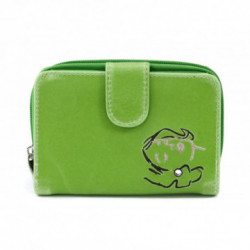 Zelená dámska peňaženka so zápinkou Jazmine