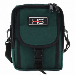 Tmavozelená pánska praktická zipsová crossbody taška Amery