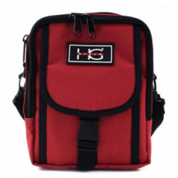 Tmavo červená pánska praktická zipsová crossbody taška Amery