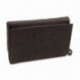 Černá klopnová kožená dámská peněženka Melissa