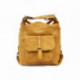 Žlutá dámská kabelka s kombinací batohu Jawell
